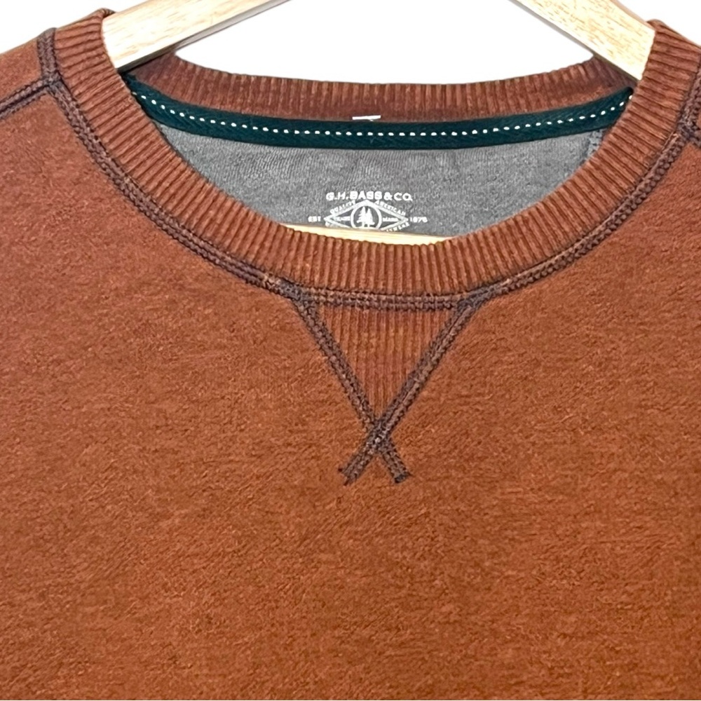 G.H. Bass & Co. Men's Crew Neck Pullover Sweatshirt... Size L - Picture 5 of 9